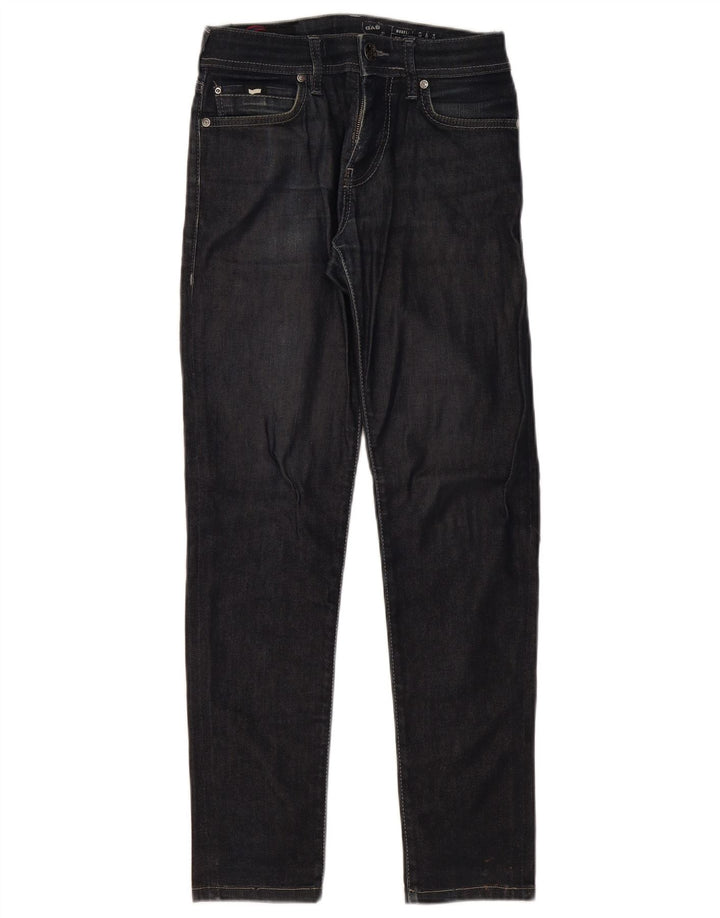 Gas Damen Slim Jeans W28 L29 Marineblau Baumwolle
