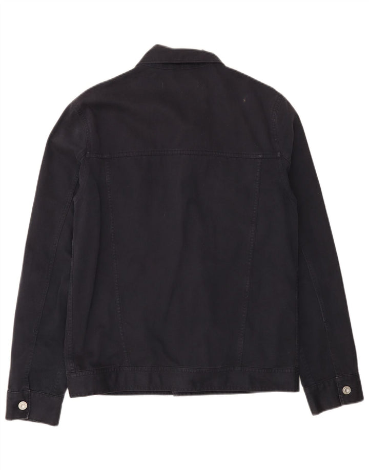 FRENCH CONNECTION Herren Jeansjacke UK 36 Small Marineblau Baumwolle