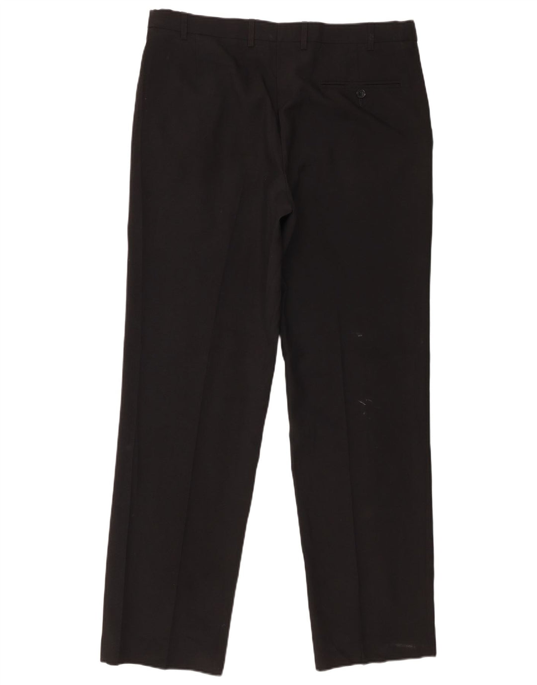 Marks & Spencer Herren-Anzughose in normaler Passform, W36 L31, schwarzes Polyester