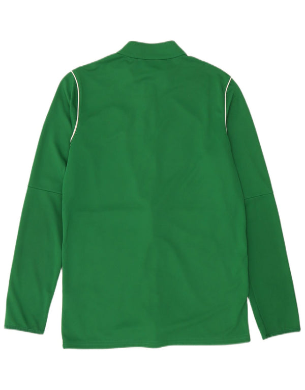Nike Herren Dri Fit Trainingsanzug Top Jacke Mittelgrünes Polyester