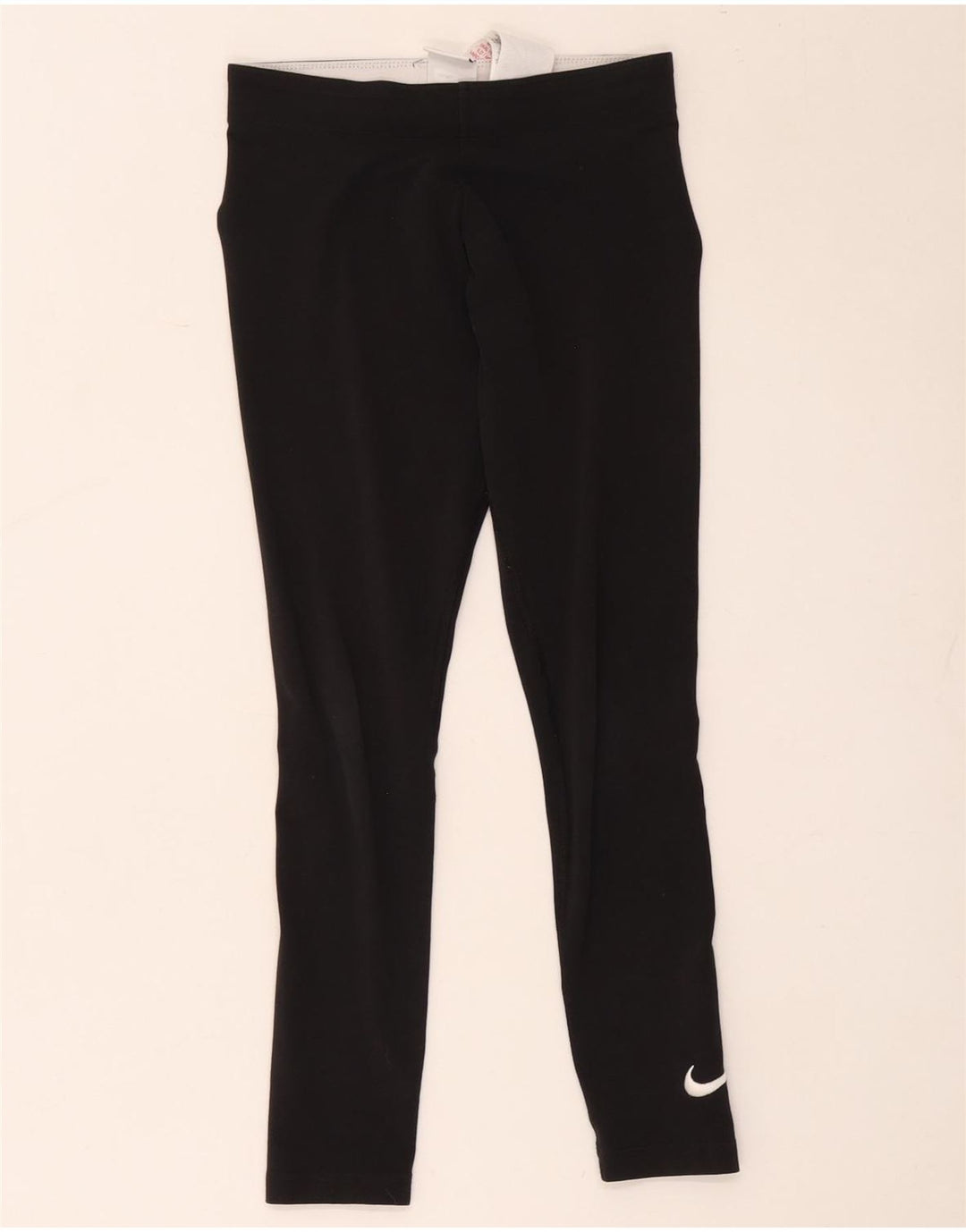 Nike Mädchen-Leggings, 10–11 Jahre, mittelgroß, schwarze Baumwolle