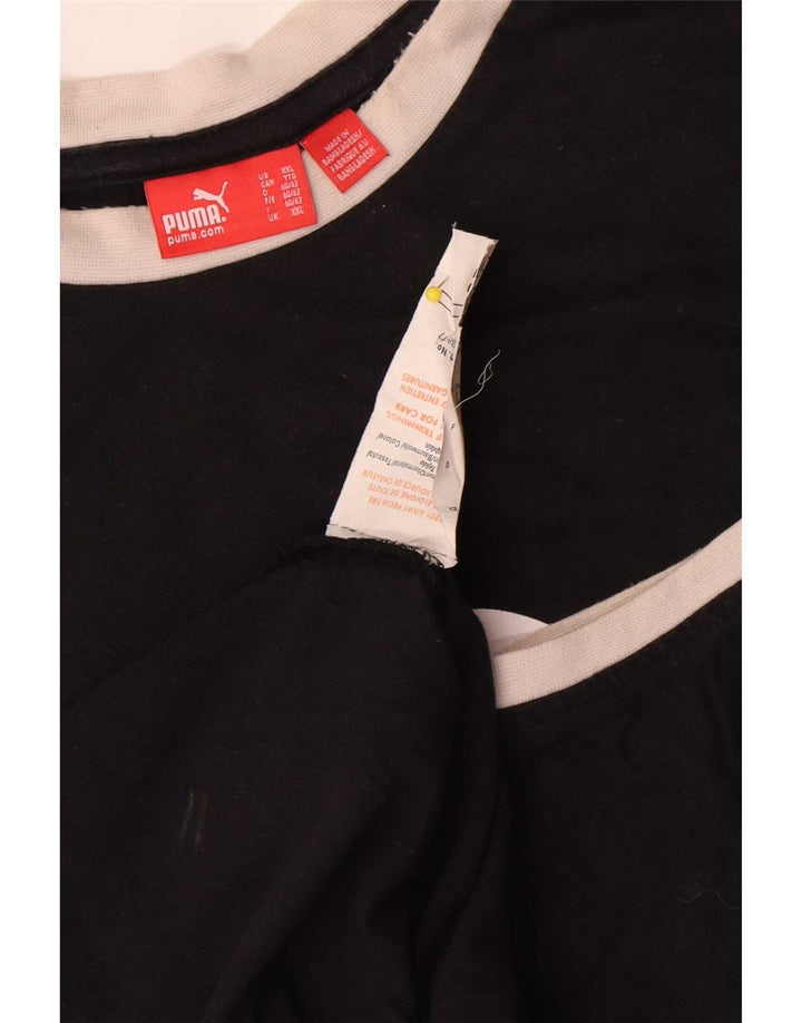 Puma Herren Graphic Vest Top 2XL Schwarz Colourblock Baumwolle