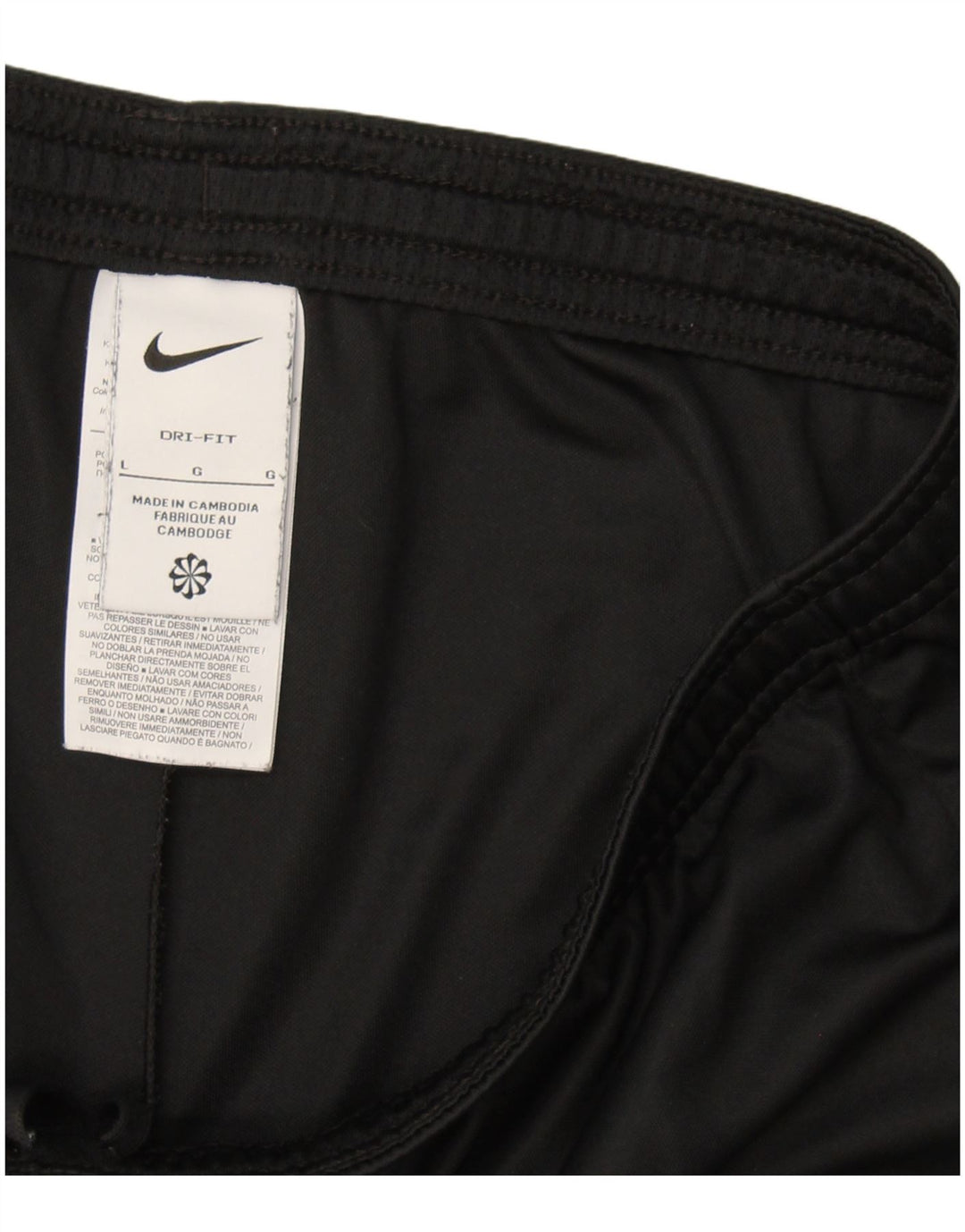 Nike Herren Dri Fit Sportshorts, groß, aus schwarzem Polyester