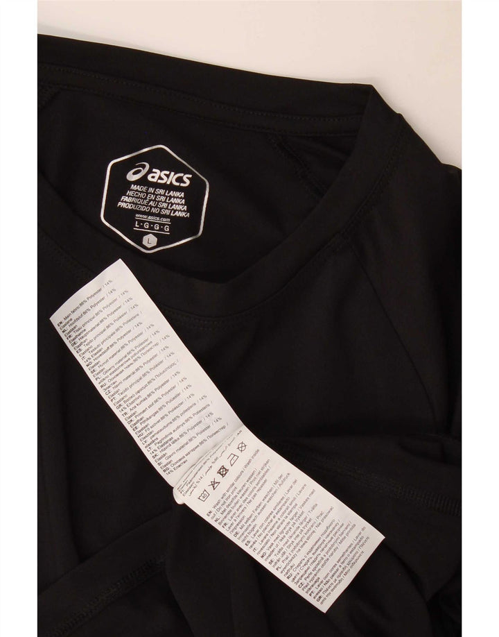 Asics Herren T-Shirt Top Large Schwarz Polyester