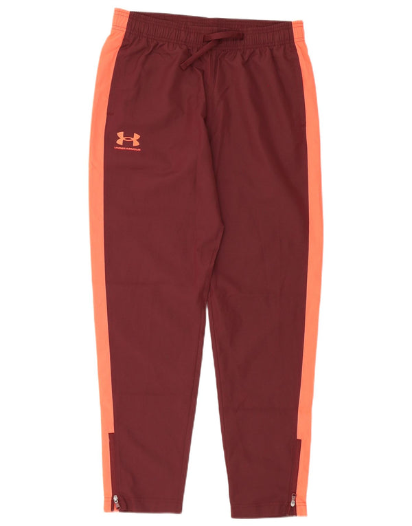 Under Armour Mädchen-Trainingshose, 13–14 Jahre, XL, Burgunderrot, Farbblock