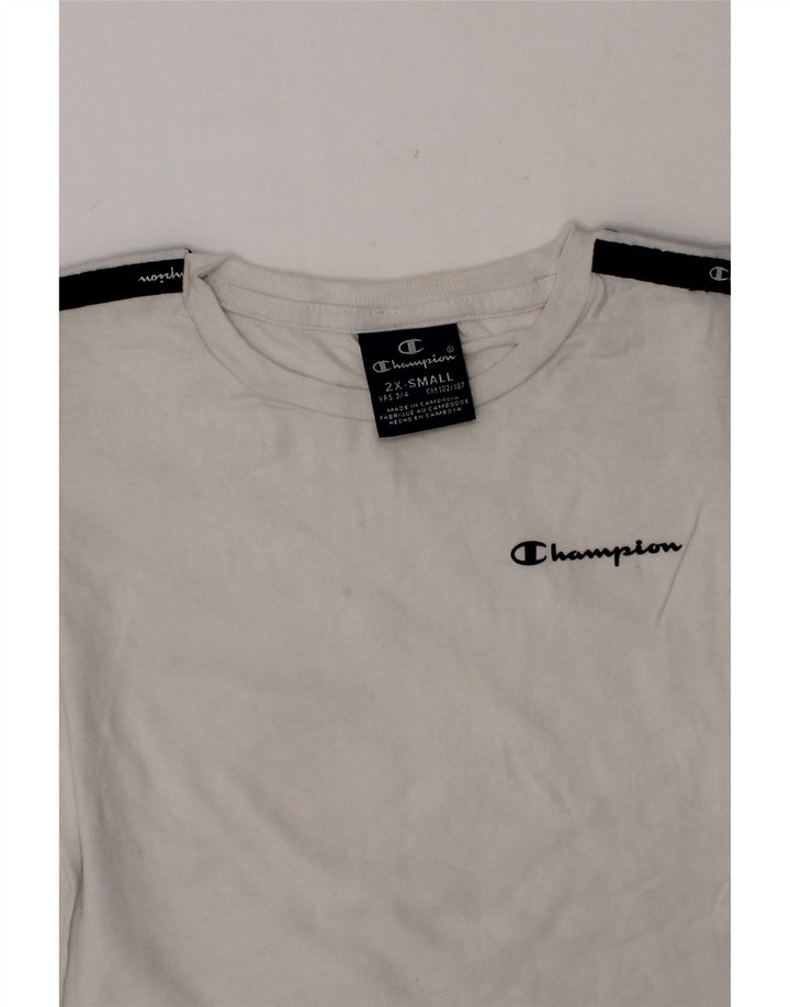 CHAMPION Boys Graphic T-Shirt Top 3-4 Years 2XS White Vintage Champion and Second-Hand Champion from Messina Hembry 
