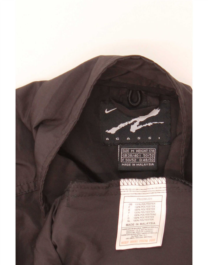 Nike Herren Andre Agassi Trainingsanzug Top Jacke UK 38/40 Medium Schwarz