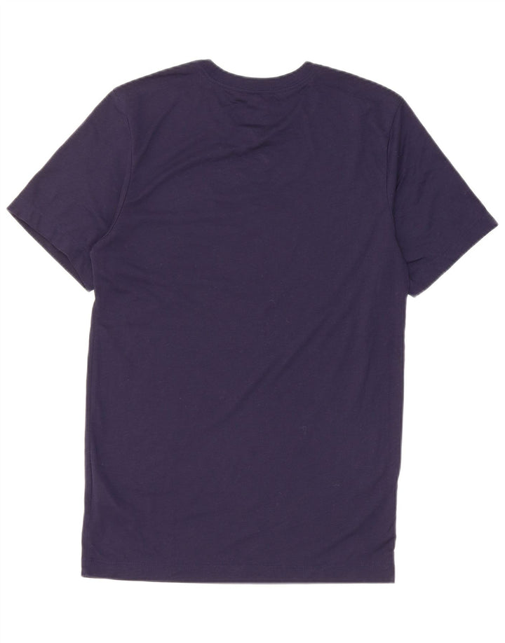 NIKE Herren Dri Fit Graphic T-Shirt Top XS Marineblau Polyester