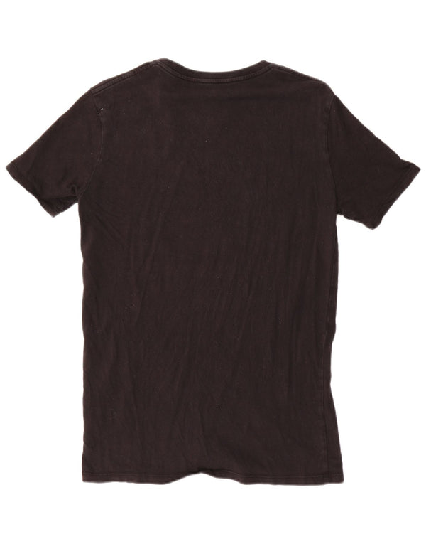 True Religion Herren-T-Shirt mit Grafik, Größe S, schwarze Baumwolle