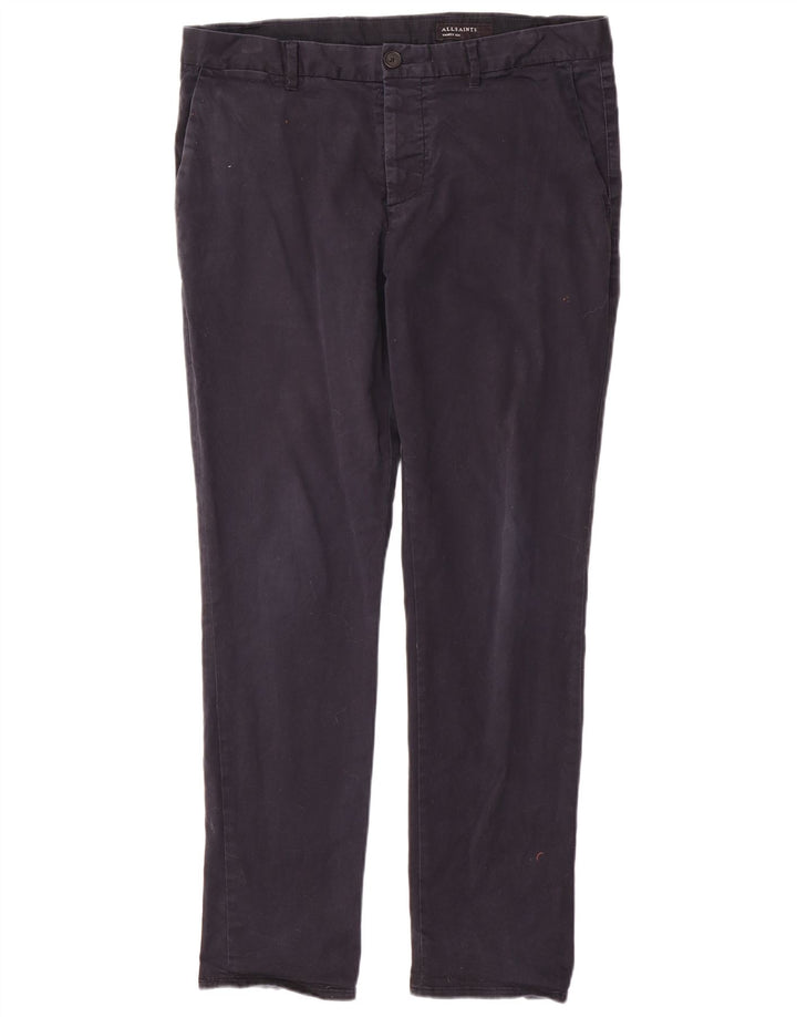 All Saints Slim Chino-Hose für Herren, W36, L31, Marineblau