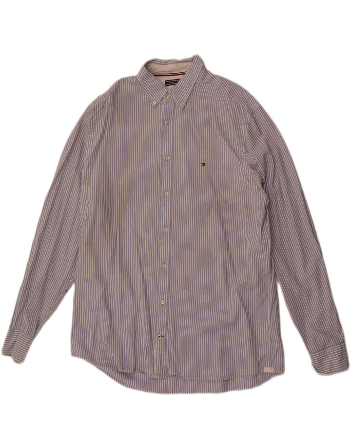 Tommy Hilfiger Herrenhemd, groß, blau gestreift