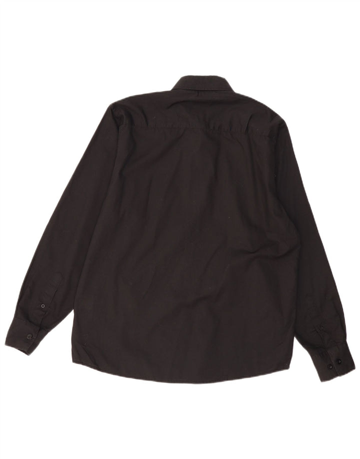 Pierre Cardin Herrenhemd Medium Schwarz Polyester