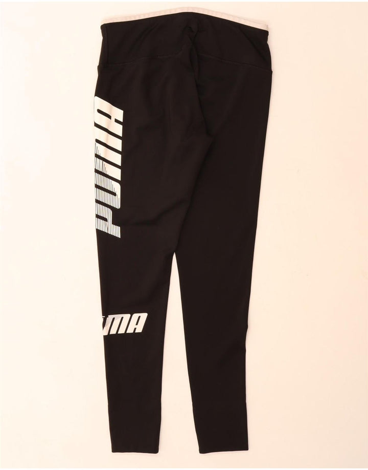 Puma Damen Graphic Leggings UK 18 XL Schwarz Polyester