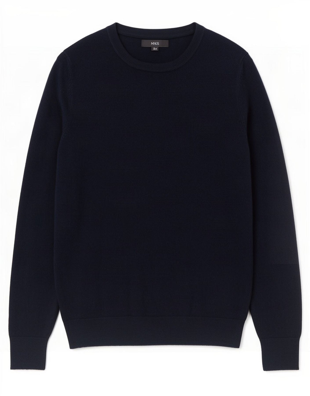 Marks & Spencer Herren-Pullover mit U-Boot-Ausschnitt, Größe S, Marineblau, Acryl
