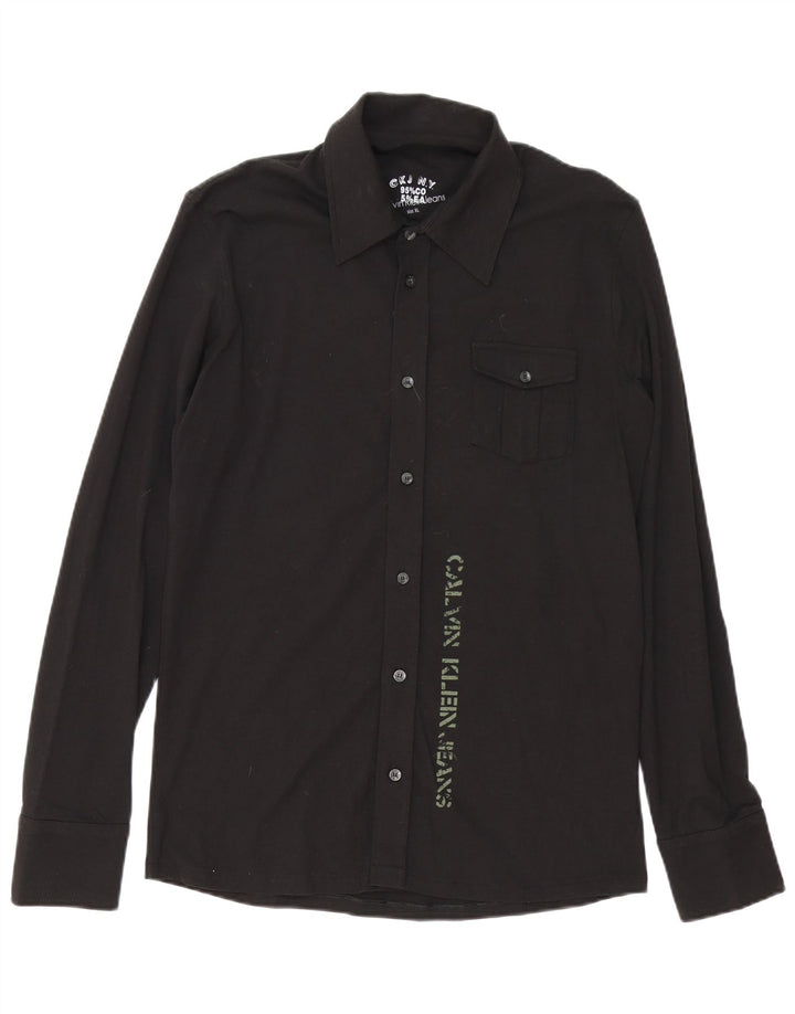Calvin Klein Jeans Herren Graphic Shirt XL Schwarz Baumwolle
