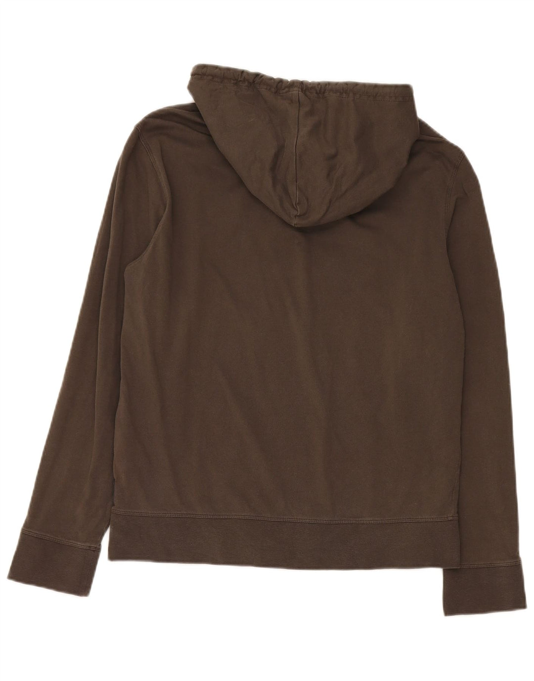 Armani Jeans Herren-Kapuzenpullover mit normaler Passform, Knopfkragen, mittlere Khaki-Baumwolle