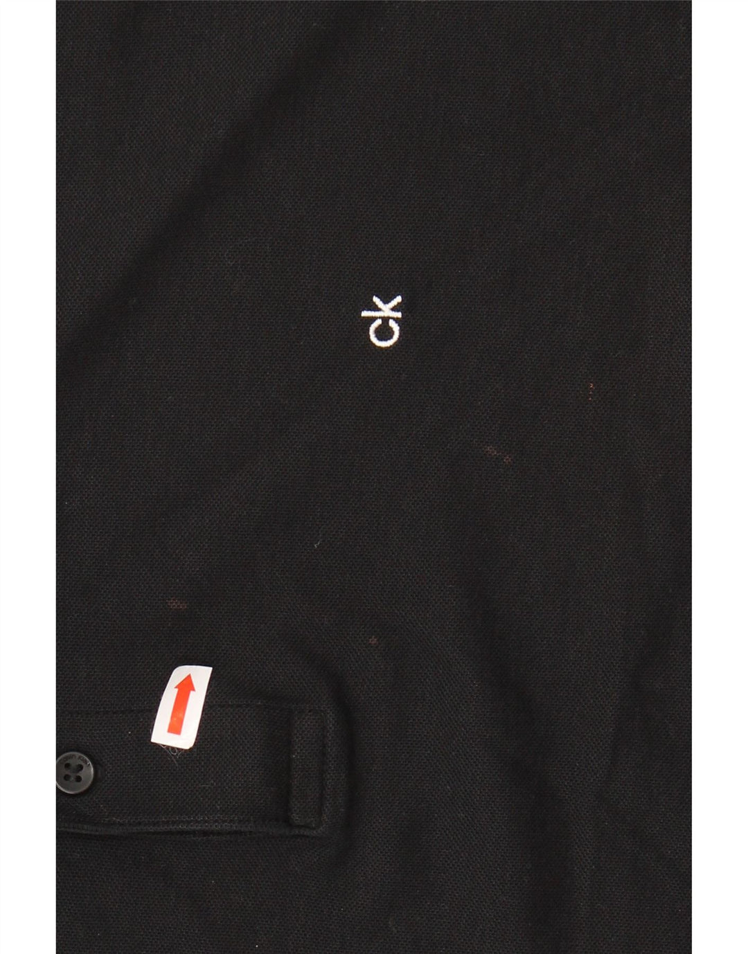 CALVIN KLEIN Herren Poloshirt Große schwarze Baumwolle