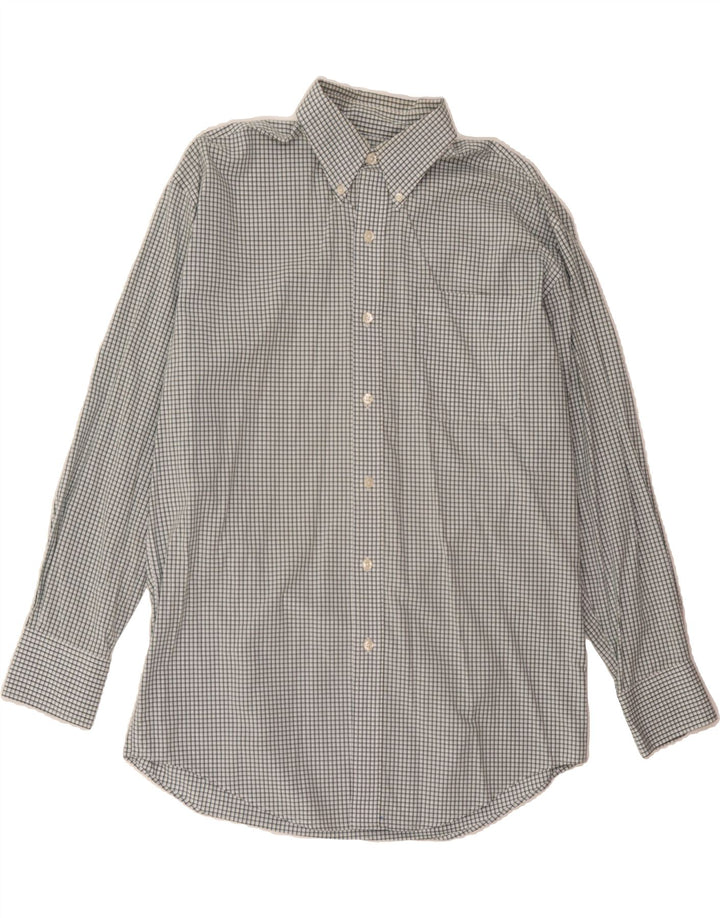 NAUTICA Mens Classic Fit Shirt Size 15 1/2 Medium Green Check Cotton Vintage Nautica and Second-Hand Nautica from Messina Hembry 