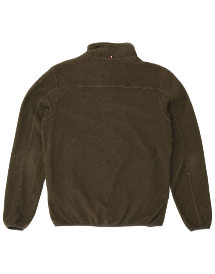 US POLO ASSN. Herren Fleecejacke Small Khaki Polyester