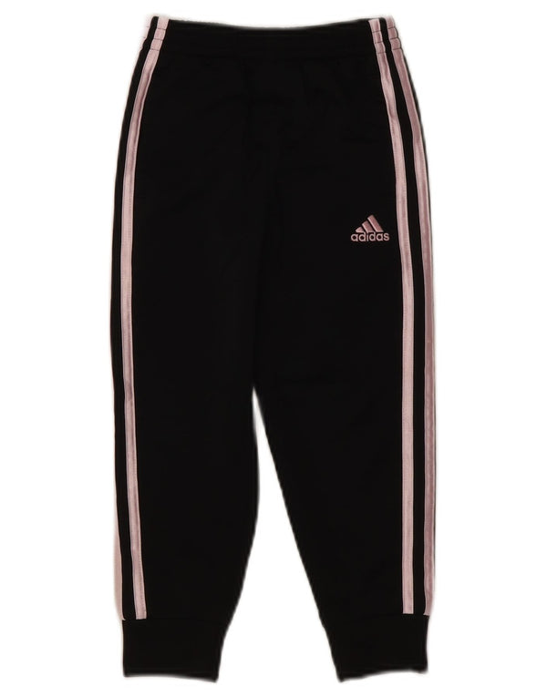 Adidas Mädchen-Trainingshose, Jogginghose, 3–4 Jahre, schwarzes Polyester