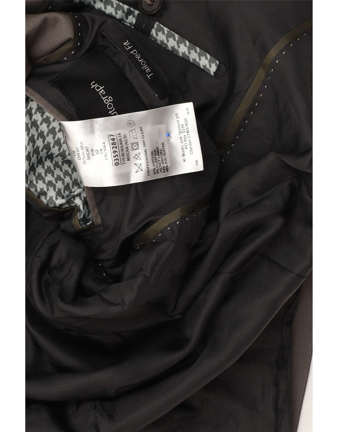 Marks & Spencer Herren Autograph 2-Knopf-Blazerjacke, UK 42, Größe L, Grau
