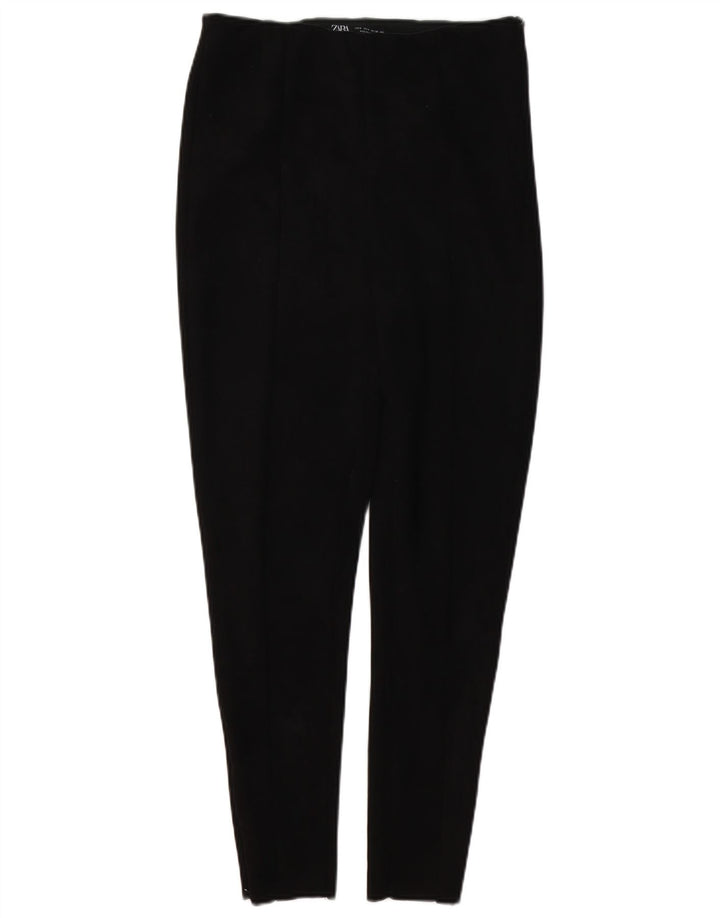 Zara Damen Skinny Freizeithose Medium W28 L27 Schwarz Polyester