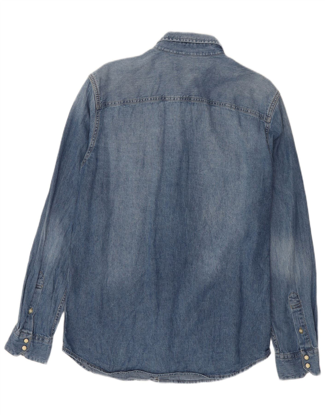 Jack & Jones Herren-Jeanshemd aus mittelblauer Baumwolle