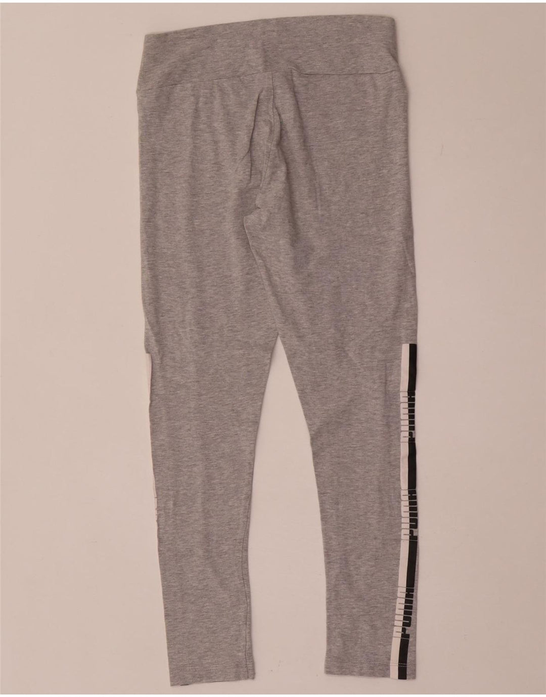 Puma Womens Graphic Leggings UK 10 Small Graue Colourblock-Baumwolle
