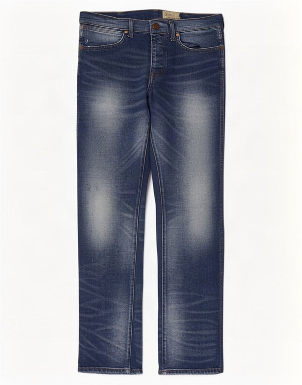Wrangler Herren Spencer Straight Jeans W32 L32 Blaue Baumwolle