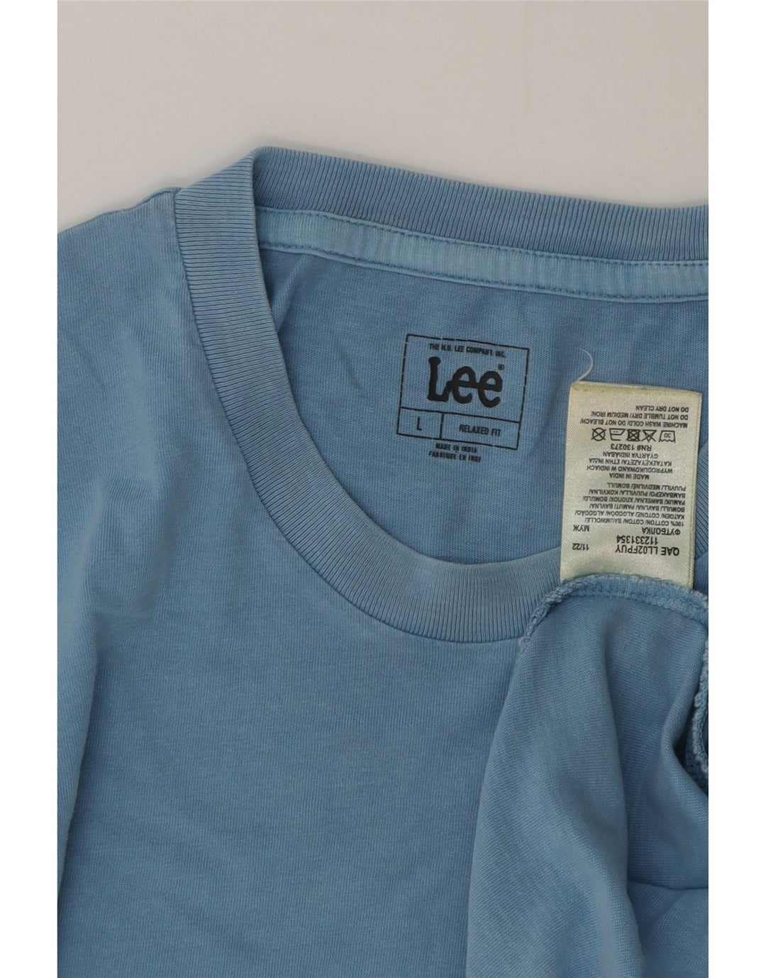 Lee Herren-T-Shirt mit entspannter Passform, groß, aus blauer Baumwolle