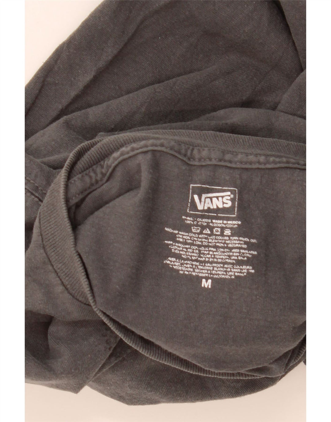 VANS Herren Grafik-T-Shirt-Oberteil aus mittelgrauer Baumwolle