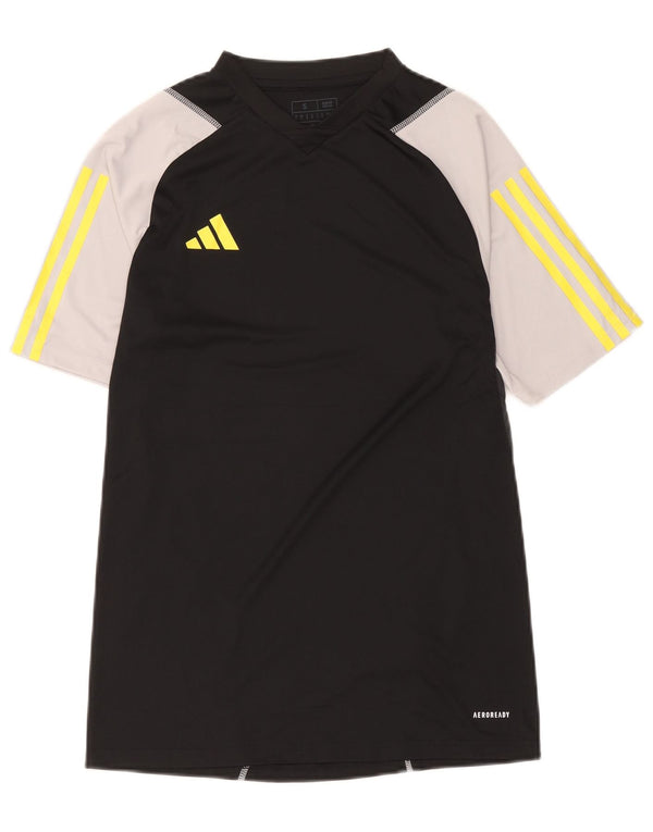 Adidas Herren Aeroready Slim Fit T-Shirt Top Small Schwarz Farbblock