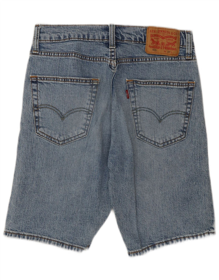 Levi's Herren 405 Denim Shorts W29 Small Blaue Baumwolle