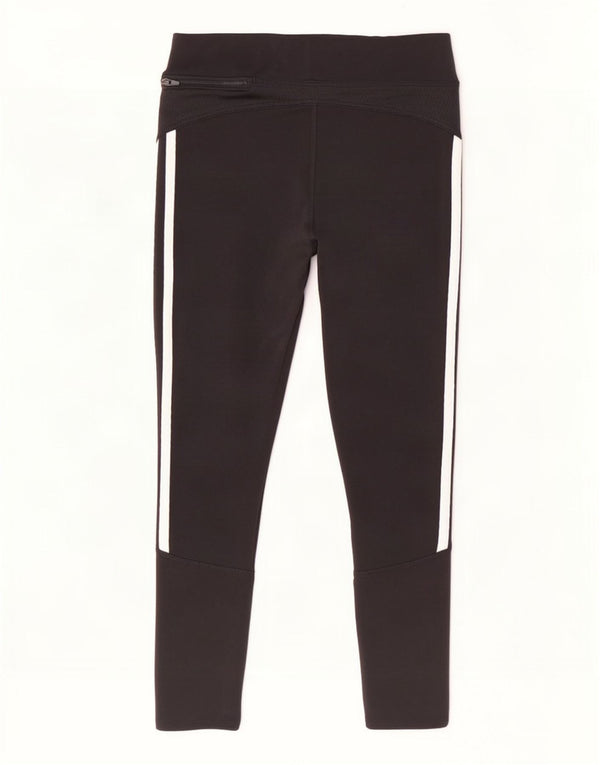 Adidas Damen Climalite Capri Leggings UK 8 Small Schwarz Polyester