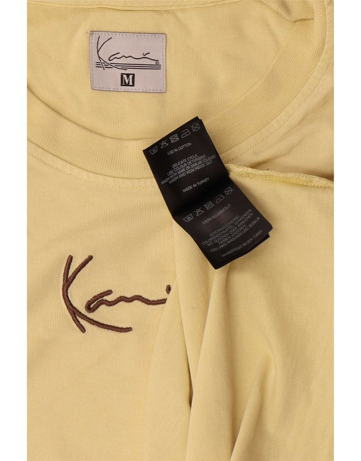 Karl Kani Herren-T-Shirt mit Grafik, mittelgelbe Baumwolle