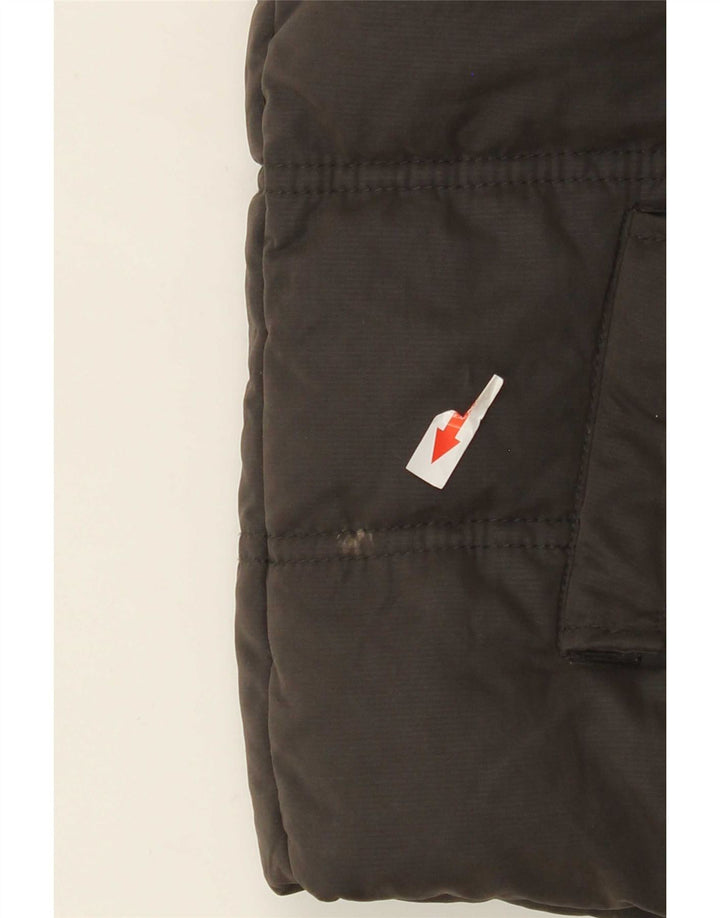 Fat Face Wattierte Jacke mit Kapuze für Mädchen, 8–9 Jahre, braunes Polyester