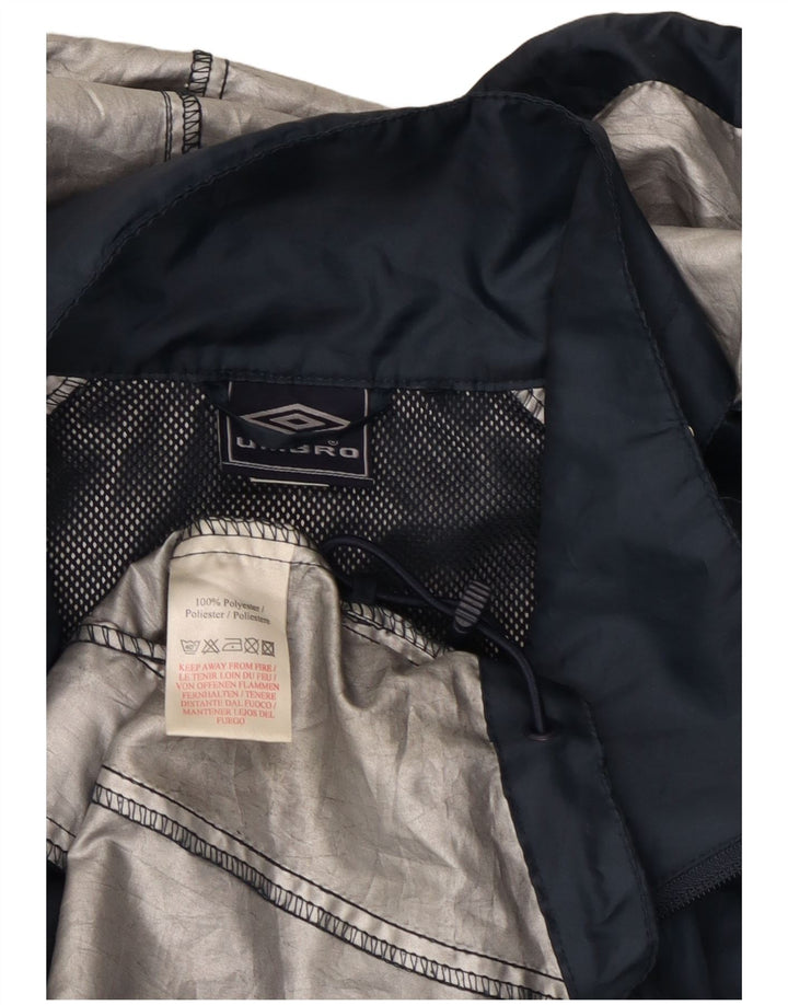 Umbro Herren-Regenjacke mit Kapuze, UK 36, Größe S, Marineblau, Polyester