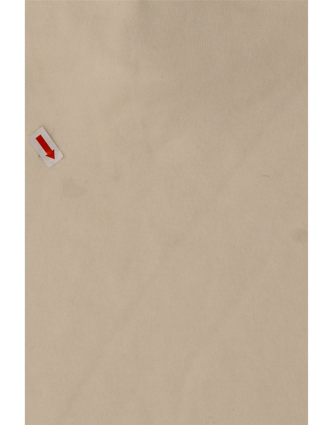 REEBOK Herren-Sweatshirt mit lockerer Passform und Reißverschluss am Hals, mittlere, cremefarbene Baumwolle