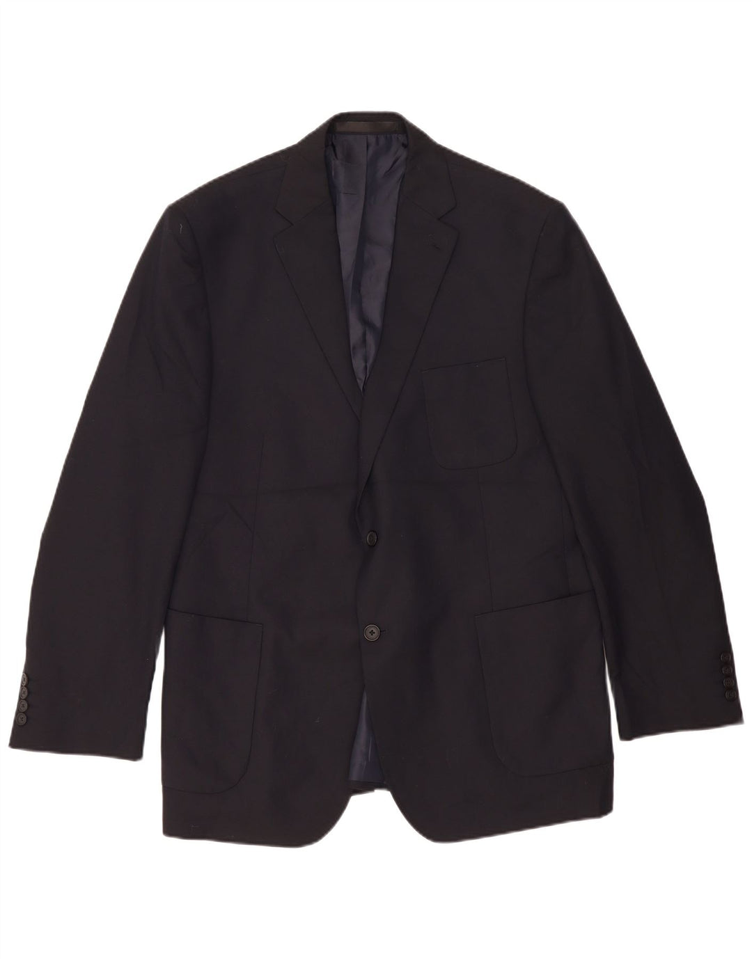 Marks & Spencer Herren-Blazer, lang, mit 2 Knöpfen, UK 44, XL, Marineblau