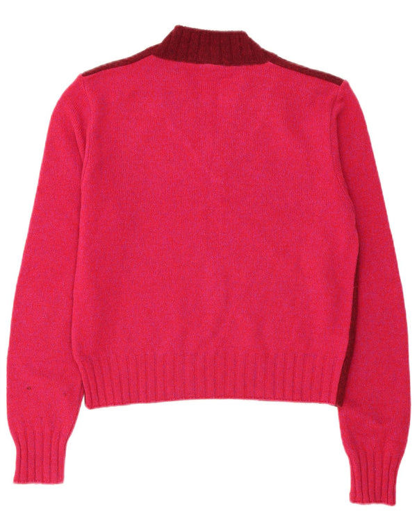 Dolce & Gabbana Damen-Pullover mit V-Ausschnitt IT 44 Medium Burgund