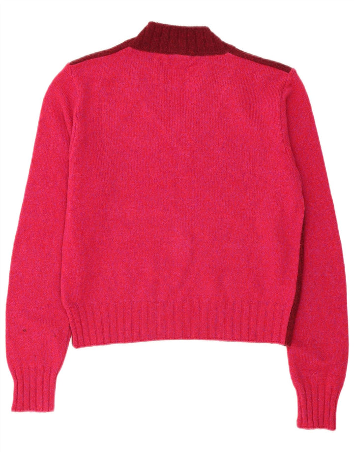 Dolce & Gabbana Damen-Pullover mit V-Ausschnitt IT 44 Medium Burgund