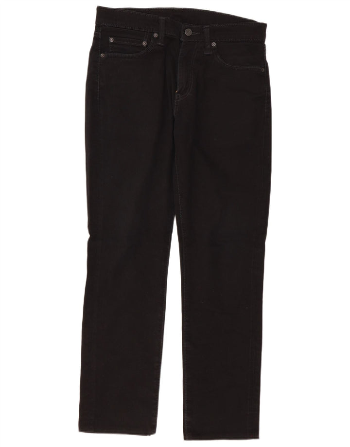 Levi's Herren 511 Slim Jeans W32 L30 schwarze Baumwolle