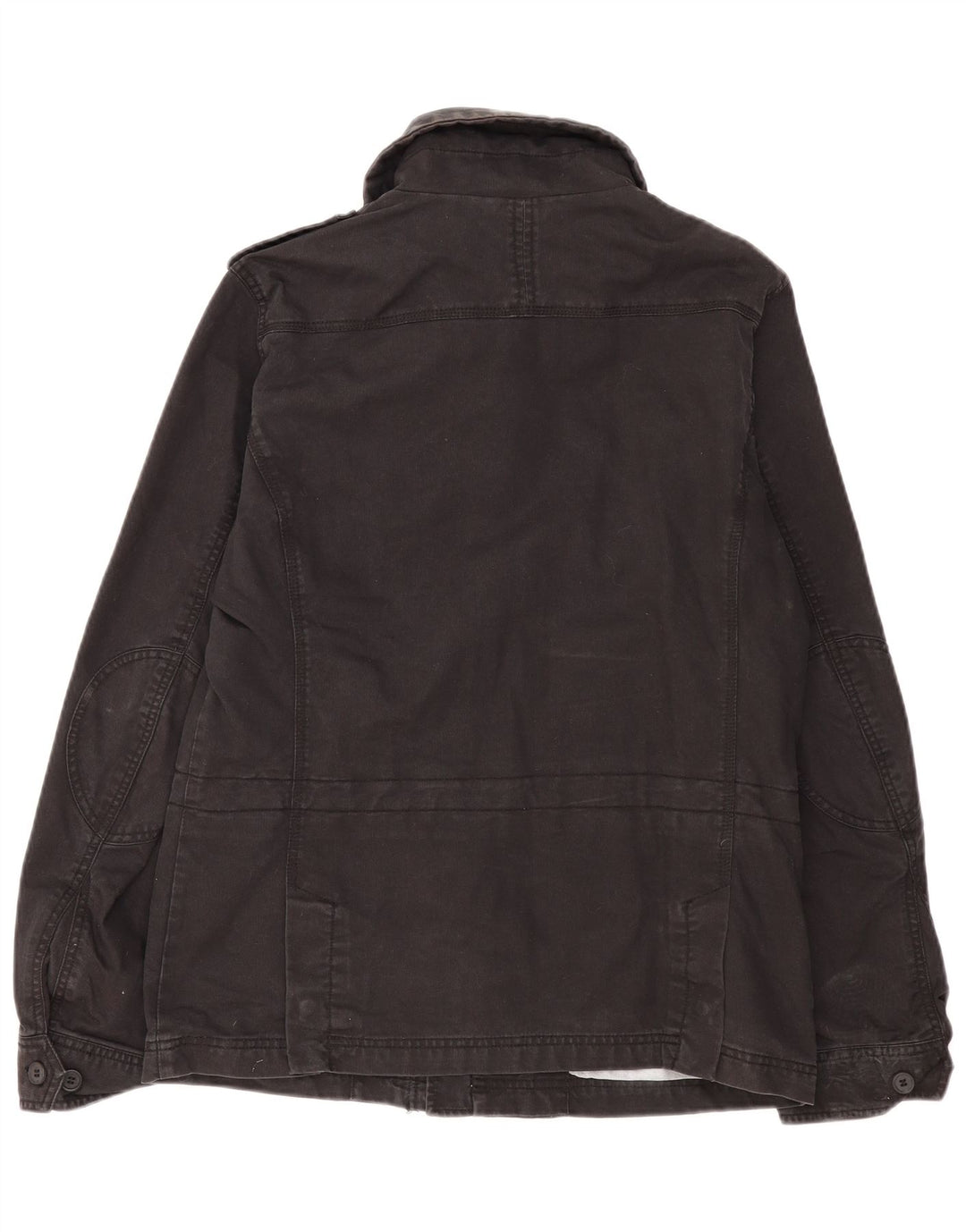 Diesel Herren Militärjacke UK 40 Große schwarze Baumwolle