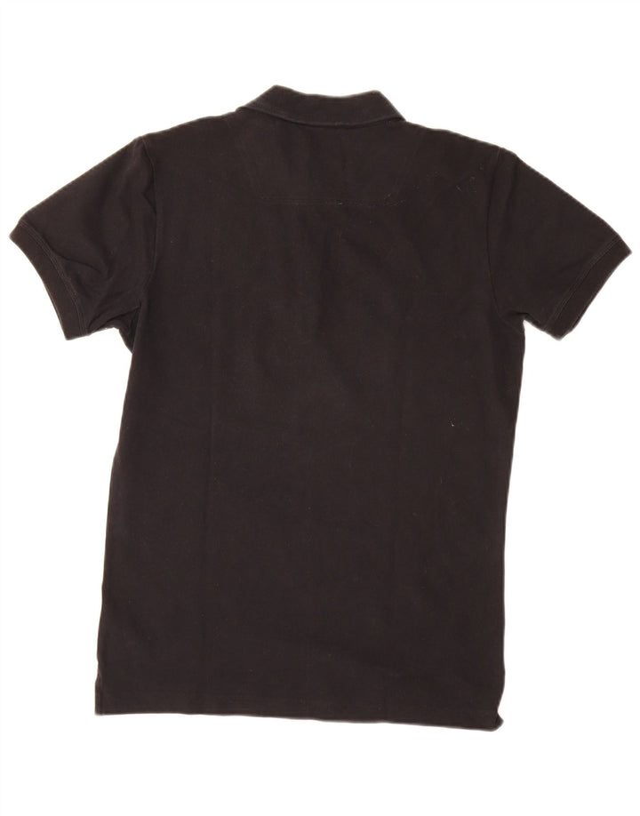 DIESEL Herren Slim Fit Poloshirt Small Schwarz Baumwolle