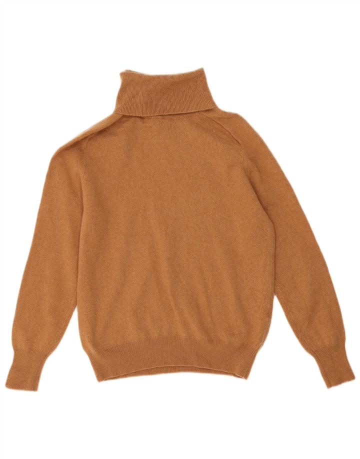Zara Damen-Pullover mit Rollkragen, UK 12, mittelbraune Wolle