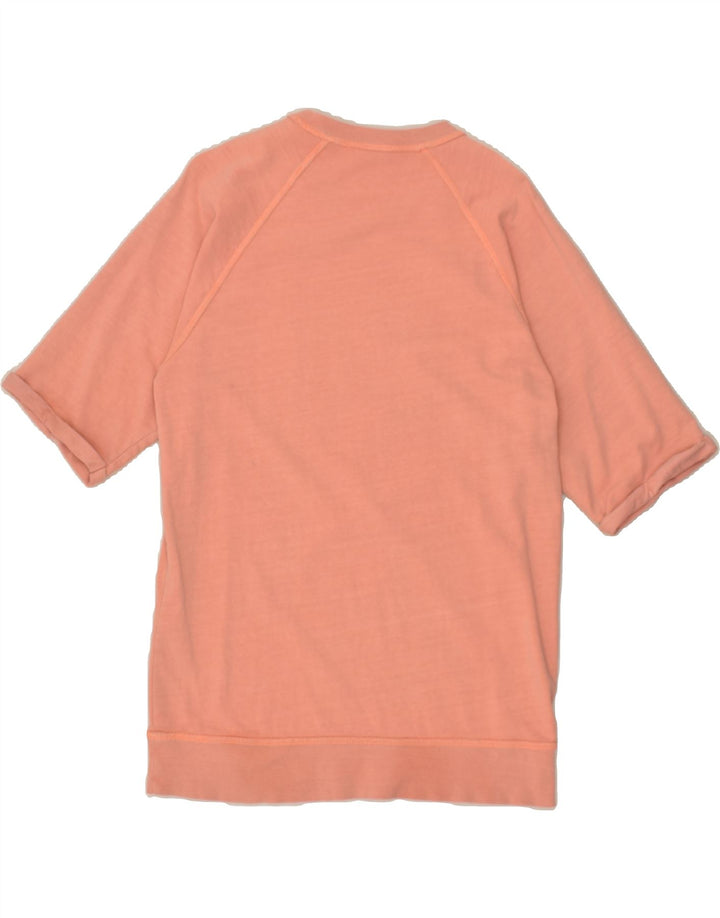 JACK & JONES Mens Graphic Short Sleeve Sweatshirt Jumper Orange Cotton | Vintage Jack & Jones | Thrift | Second-Hand Jack & Jones | Used Clothing | Messina Hembry 