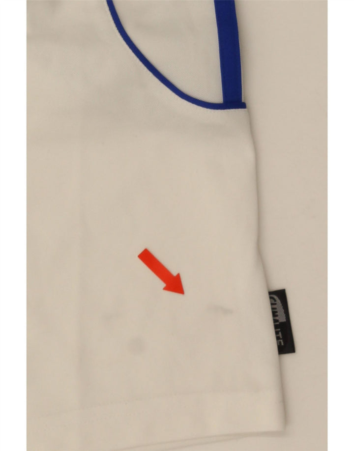 Adidas Herren Climalite Sport Shorts Small Weiß Colourblock Polyester