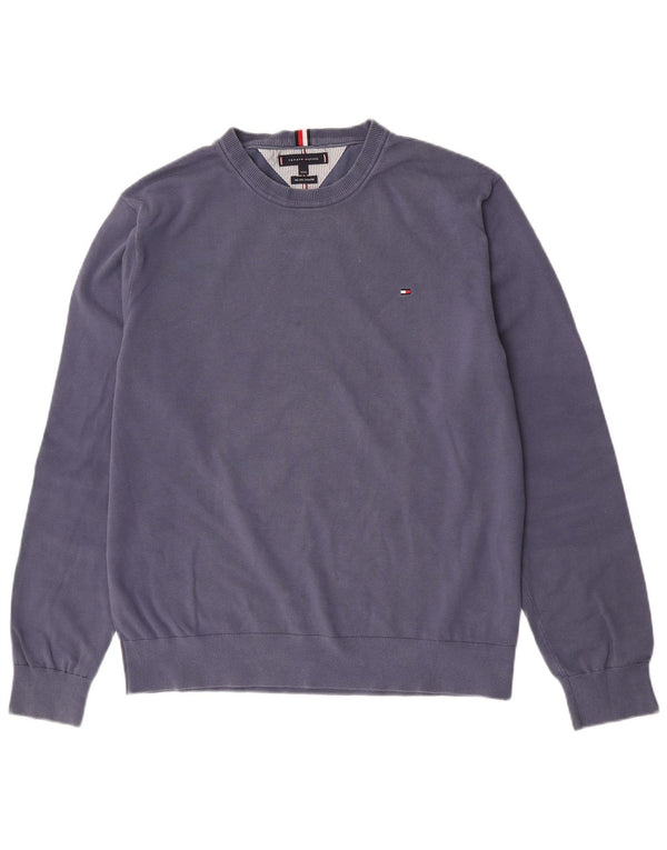 Tommy Hilfiger Herren Sweatshirt Pullover 3XL Blau Baumwolle