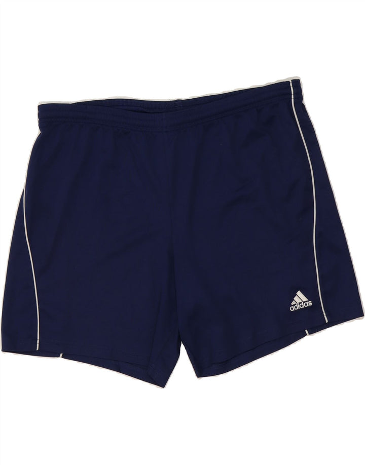 ADIDAS Mens Climalite Sport Shorts Large Navy Blue Polyester Vintage Adidas and Second-Hand Adidas from Messina Hembry 