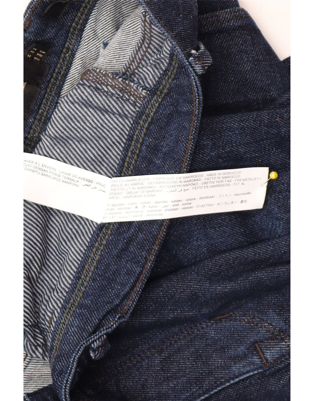 Massimo Dutti Herren Slim Jeans EU 40 Medium W31 L28 Marineblau Baumwolle